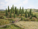 NOCH Set de conifere 5 - 14 cm înălțime / H0, TT / (NOCH26825) Diorama feroviara