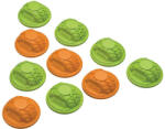 AXIAL Discuri axiale pentru marcarea pistei verde/portocaliu (10) (AXIC2014)