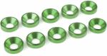 REVTEC Mașină de spălat șurub M5 aluminiu verde (10) (GF-0405-051)