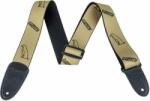 Gretsch 922-2257-001 Penguin Gold/Black Колан за китара (9222257001)
