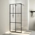vidaXL Paravan duș walk-in, negru, 100x195 cm, sticlă ESG transparentă (151025) - comfy