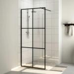 vidaXL Paravan de duș walk-in negru 90x195 cm sticlă ESG transparentă (151024) - comfy