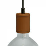 Creative-Cables Bőr Borítású Fa E27 Lámpatartó Készlet (KBP0110TERM)
