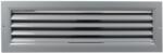Dalap Szellőzőrács kiváló minőségű extrudált alumíniumból 400x100 mm, szürke (90545)