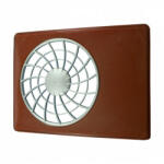 Dalap Rozsdamentes szellőzőrács karimával, tetővel és rovarhálóval Ø 100 mm (99332)