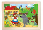Woodyland Piroska és a farkas keretes fa puzzle 24 db-os (91927)