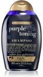 OGX Blonde Enhance+ Purple Toning lila sampon semlegesíti a sárgás tónusokat 385 ml