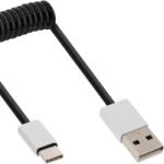 InLine Cablu USB 2.0 type C la USB-A spiralat 0.5m, InLine IL35876 (IL35876)