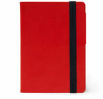 Legami notesz (S 9, 5x13, 5 cm), gumipánt, 192old. vonalas, piros STATIONERY (MYNOT0002)