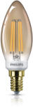 Philips Bec LED Philips Classic LEDcandle 5-32W E14 822 B35 auriu FIL DIM 350lm 2200K CRI80 (8718696814390)