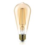 Philips Bec LED Philips Classic LEDbulb 7-55W E27 825 ST64 gold FIL DIM 2500K 720lm (8718696575710)