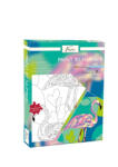 Art Sensations Set pictura pe numere 30 x 21 cm cu flamingo