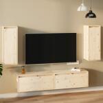 vidaXL Dulapuri de perete, 2 buc. , 30x30x80 cm, lemn masiv de pin (813496) Raft
