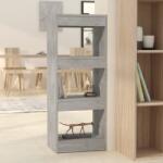 vidaXL Bibliotecă/Separator cameră, gri beton, 40x30x103 cm, PAL (811614) Biblioteca