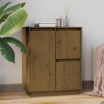 vidaXL Servantă, maro miere, 60x34x75 cm, lemn masiv de pin (813393) Comoda