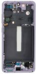 Samsung GH82-26414D Gyári Samsung Galaxy S21 FE lila OLED kijelző érintővel kerettel előlap (GH82-26414D)