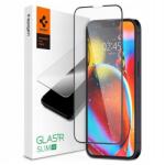 Spigen TR SLIM HD képernyővédő üveg (2.5D, karcálló, tok barát, ujjlenyomat mentes, ultravékony, 0.2mm, 9H) FEKETE Apple iPhone 13 mini (AGL03404)