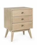Bizzotto Comoda 3 sertare lemn natur Alannis 48x35x66 cm (0745833) Comoda