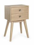 Bizzotto Comoda 2 sertare lemn natur Alannis 40x30x66 cm (0745832) Comoda