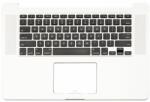 Apple MacBook Pro 15" A1398 (Late 2013 - Mid 2014) - Superior Ramă Tastatură + Tastatură US, Silver