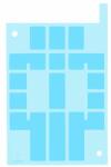 Samsung Galaxy A02s A025F - Bandă adezivă sub Baterie Adhesive - GH81-20130A Genuine Service Pack