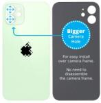 Apple iPhone 12 - Sticlă Carcasă Spate cu Orificiu Mărit pentru Cameră (Green), Green