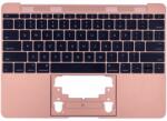 Apple MacBook 12" A1534 (Early 2015 - Mid 2017) - Superior Ramă Tastatură + Tastatură US (Rose Gold), Rose Gold