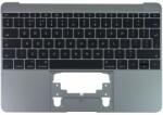 Apple MacBook 12" A1534 (Early 2015 - Mid 2017) - Superior Ramă Tastatură + Tastatură UK (Space Gray), Space Gray