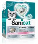 Sanicat Strong Clumps nisip litiera pisici, din bentonita, alb 10 L