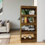 vidaXL Bibliotecă/Separator stejar fumuriu 60x30x135 cm lemn prelucrat (813605) Biblioteca