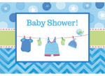 Amscan Baby Boy Shower meghívó 8 db-os DPA491491