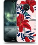 Picasee Husă transparentă din silicon pentru Nokia 7.2 - Red Lily