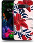 Picasee Husă transparentă din silicon pentru LG G8s ThinQ - Red Lily