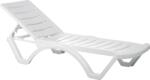 Siesta Exclusive SI-Шезлонг AQUA БЯЛ 187x50xh30cm. (076) (014226)