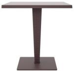 Siesta Exclusive SI-Маса ратан верзелитен плот 70x70см. RIVA(884-1) КАФЯВА (014220)