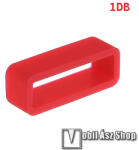  Okosóra szíj bújtató - 1db, szilikon, 20mm széles szíjakhoz, nem mérgező, mosható, A feltüntetett méret a bujtató belső szélességét jelöli! - PIROS