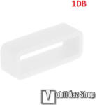  Okosóra szíj bújtató - 1db, szilikon, 18mm széles szíjakhoz, nem mérgező, mosható, A feltüntetett méret a bujtató belső szélességét jelöli! - FEHÉR