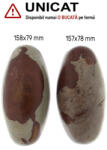  Shiva Lingam Neagra Rulat Natural - 157-158 x 78-79 mm - ( XXL ) - 1 Buc