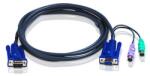 Chronos Cable VGA exten, 15F/15M, with PS2, 1.8m (Cable-exten-F-M-1.8m)