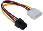 DeTech Cable adapter PSU VGA 4pin to 6pin, 18051 (DE-18051)