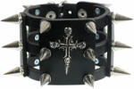 Leather & Steel Fashion Brăţară Cruce Craniu - LSF1 36