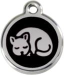 Red Dingo Rozsdamentes cica mintás acél biléta fekete