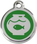 Red Dingo Rozsdamentes akvárium mintás acél biléta zöld