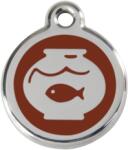 Red Dingo Rozsdamentes akvárium mintás acél biléta barna