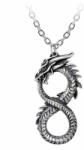 Alchemy Gothic Colier cu pandantiv ALCHEMY GOTHIC - Infinity Dragon - Pewter - P916