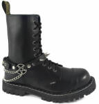 Leather & Steel Fashion pentagram Classic Spike Boot Strap - LSF3 13