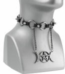 Leather & Steel Fashion Colier / choker Pentagramă - LSF9 33