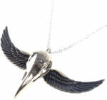 ETNOX Guler ETNOX - Winged Crow Skull - Silver - BK8000S