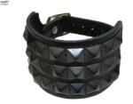 Black & Metal Brățară piramidală 3 - BWZ-318