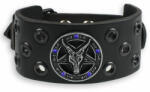 Leather & Steel Fashion Brăţară Baphomet - black - crystal blue - LSF1 63-b